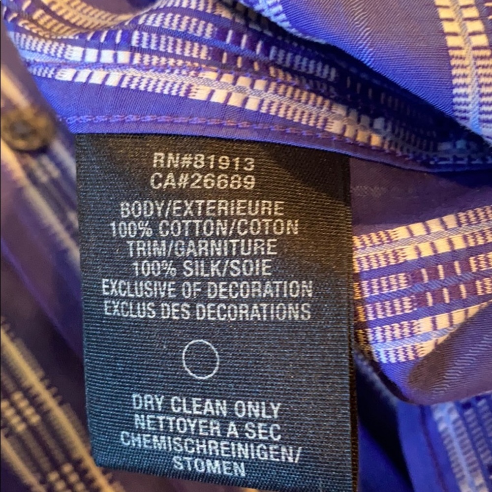 Robert Graham purple striped  button down. - Picture 9 of 10